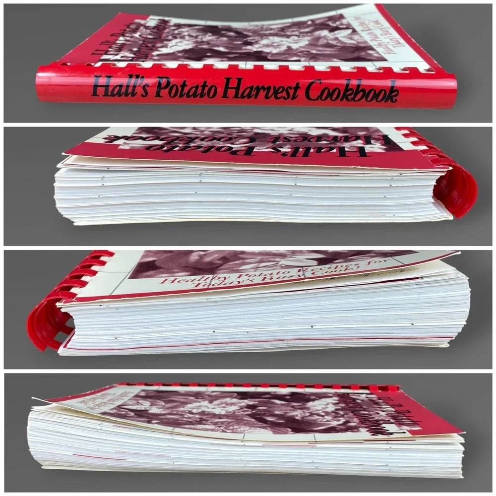 Hall's‎ Potato Harvest Cookbook 1993 Red River Valley ND Farm Spiral Coil